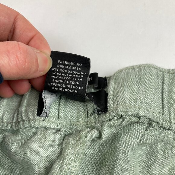 Tahari 100% Linen Shorts Women's Size 3X Sage Green - Picture 10 of 11